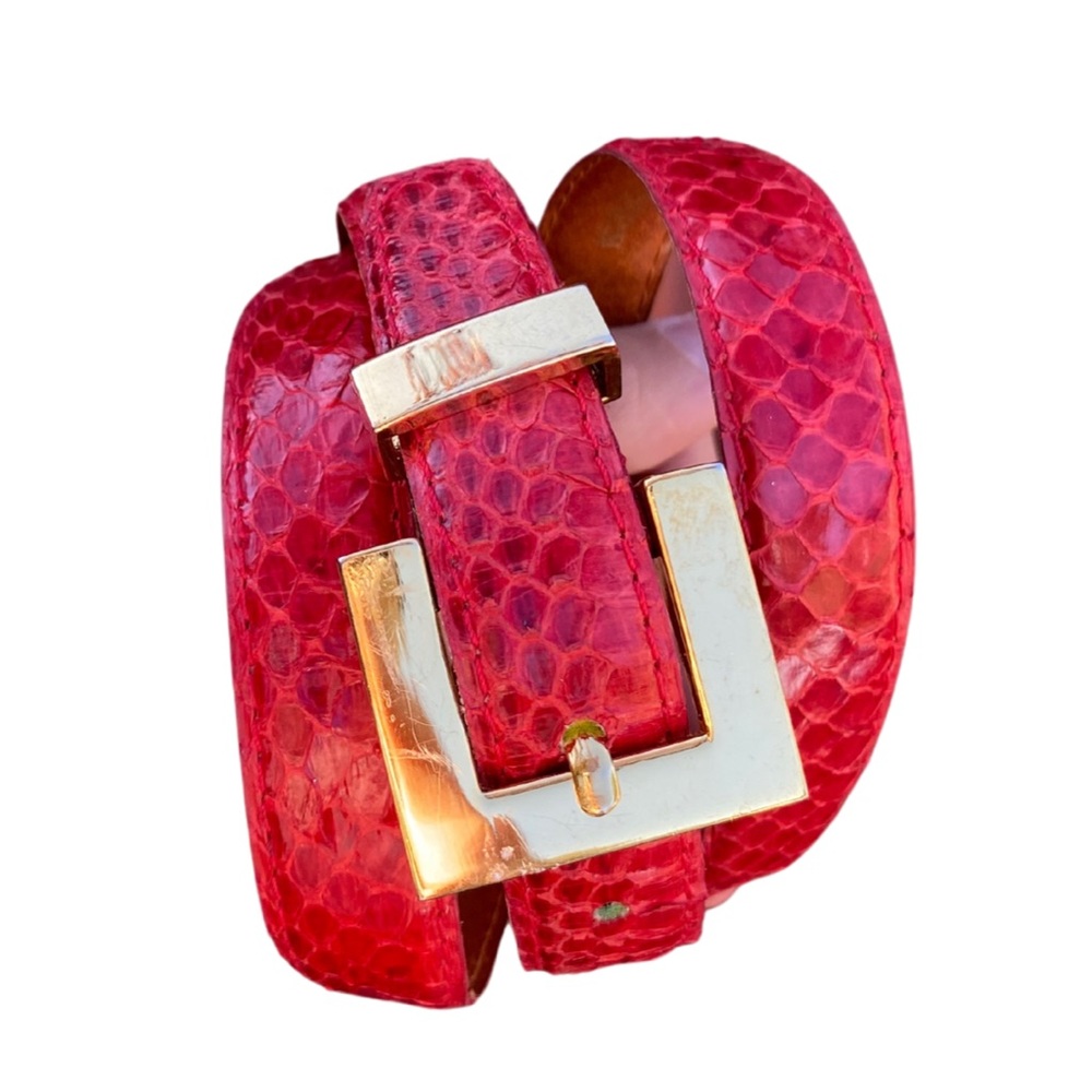 REAL snakeskin vintage leather belt